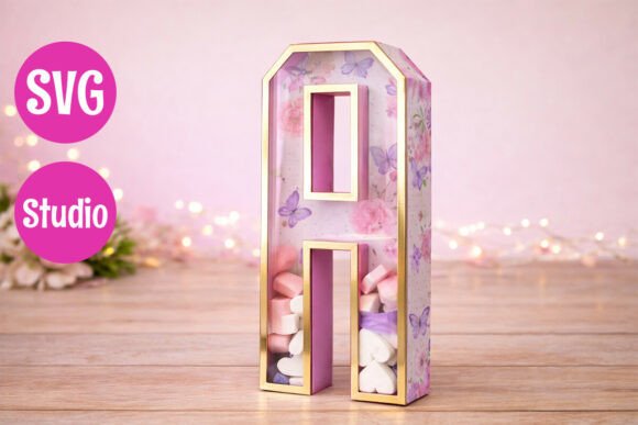3D Alphabet Letters Shaker Set a–Z: 3D SVG for Birthdays