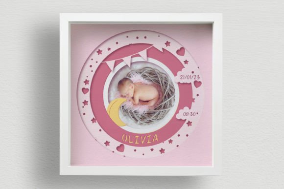 3D Baby Photo Frame Shadow Box SVG Review