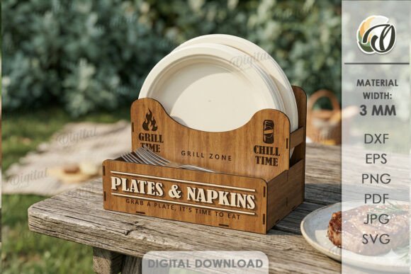 3D BBQ Organizer Laser Cut