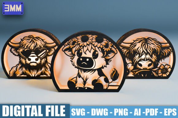 3D Cute Highland Cow Lantern Laser Cut F: A Designer’s Review for Stands and Laser Cutting Projects