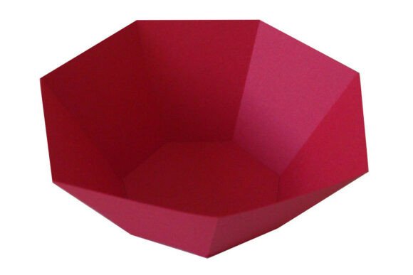3D Dessert Bowl Shape Favour Tray Bag: A 3D SVG for Gift Boxes