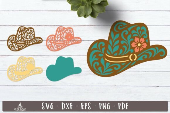 3d Floral Cowboy Hat SVG Design: A Lifestyle And Hobbies Asset Review