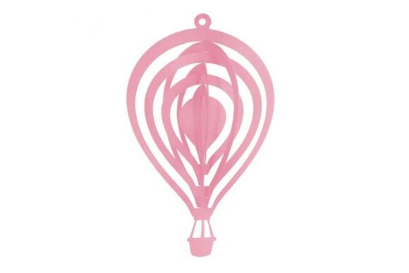3D Hot Air Balloon Spinner Decor Mobile: 3D SVG Ornaments