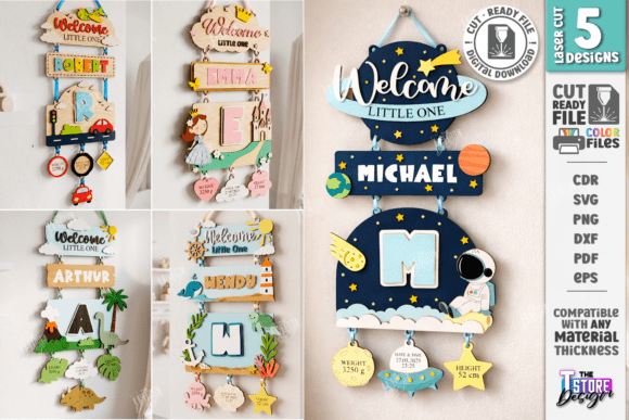3D Nursery Layered Wall Signs Bundle CNC: Laser Cutting and Wall Decor Review