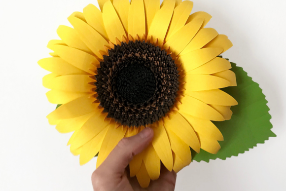 3D Paper Sunflower Crafts Nature Amp