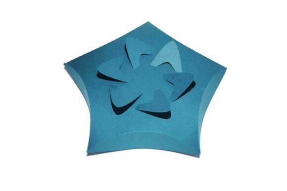 3D Star Shaped Pillow Cushion Favour Box: 3D SVG for Baby