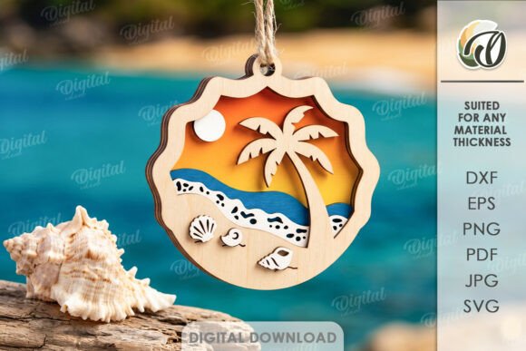 3D Summer Ornament Laser Cut Review