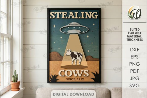 3D Wild West Wall Art Laser Cut: A Publisher’s Take on Digital Design Assets