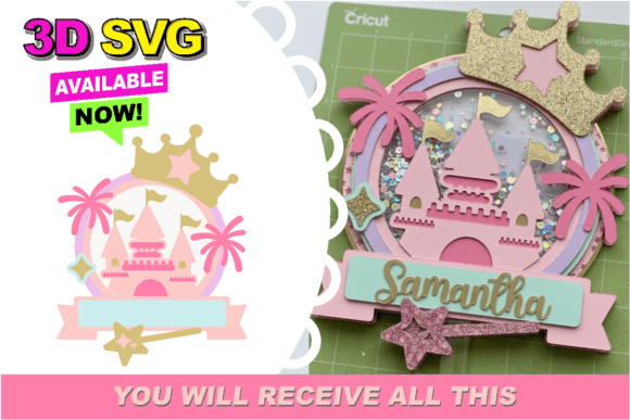 Cake Topper Shaker 3D SVG for Birthdays and Blog Visuals
