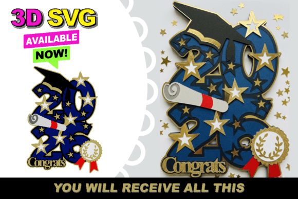 Graduation 2026 Topper 3D SVG Review