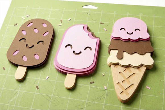 Ice Cream of the World 3D SVG for Birthdays