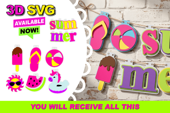 Summer Garland 3D SVG Review